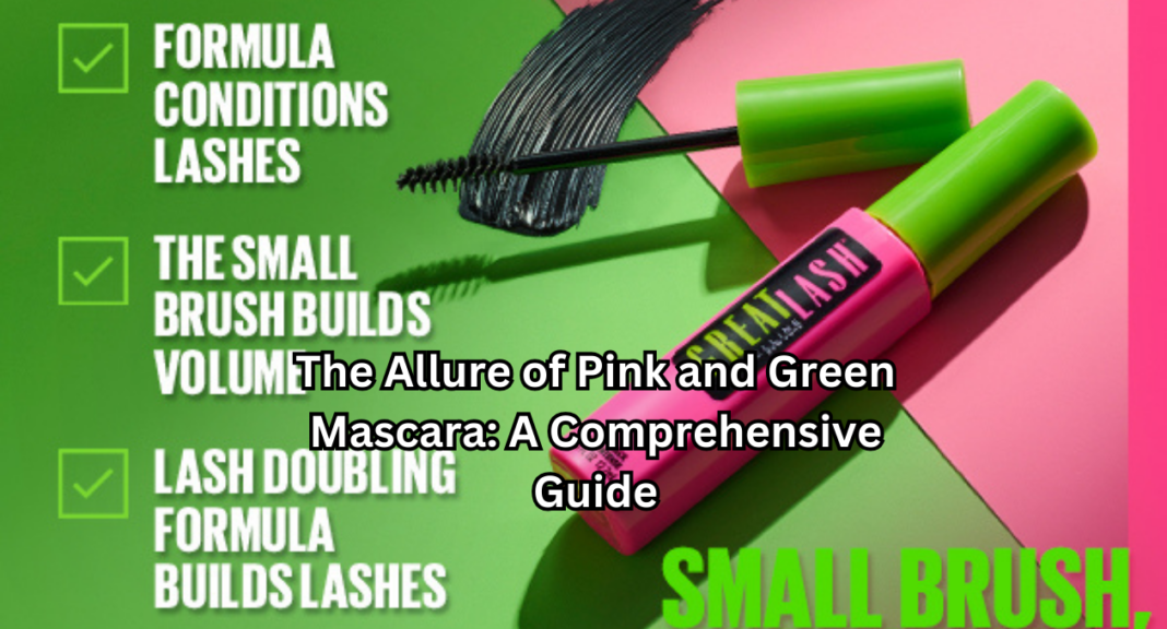 pink and green mascara